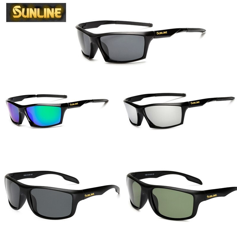 브랜드 선라인 편광 낚시 안경 UV400 디자이너 남여 타원형 태양 안경 분실 방지 로프 낚시 안경 승마 선글라스